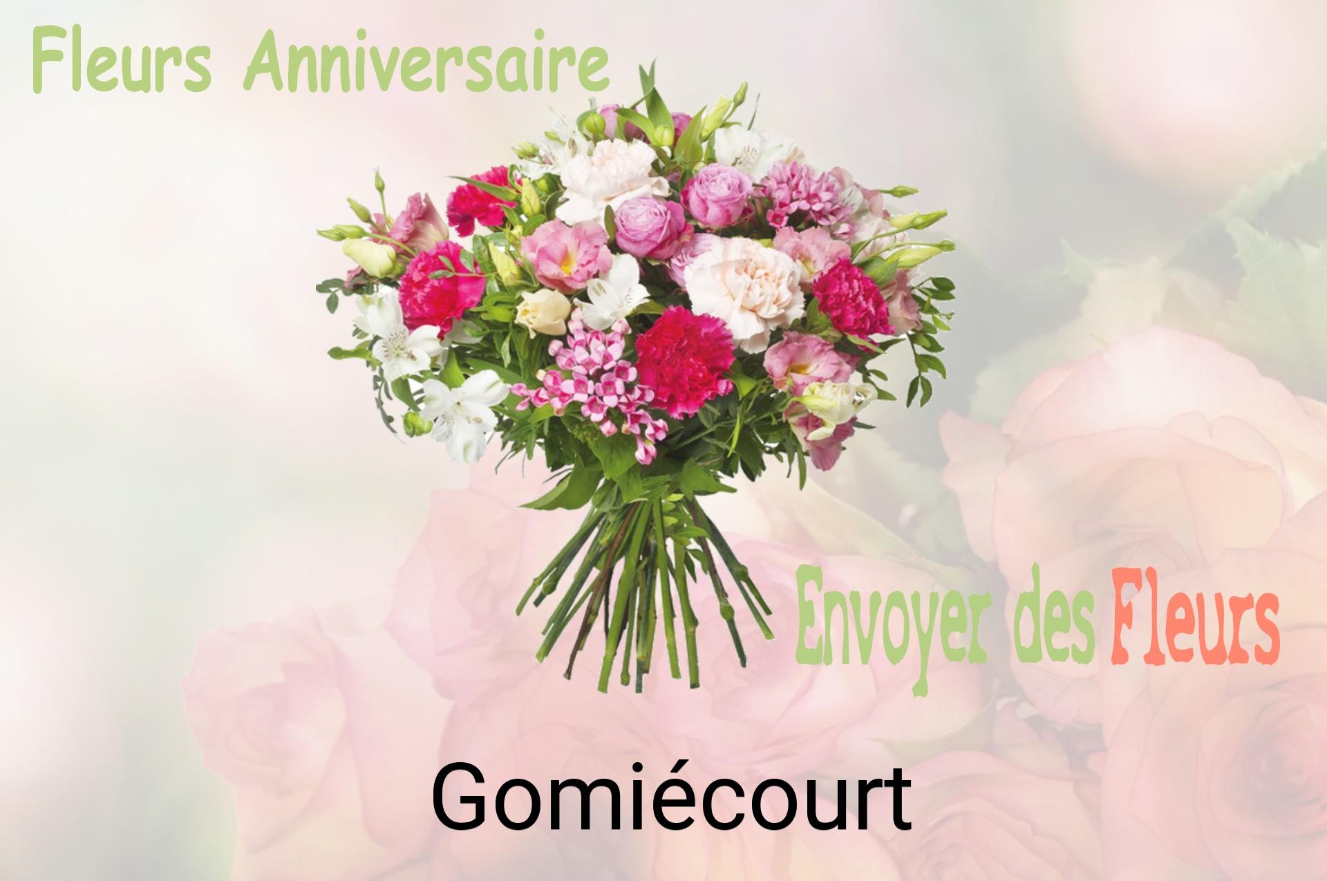 Bouquet de fleurs d’anniversaire livré à Gomiécourt
