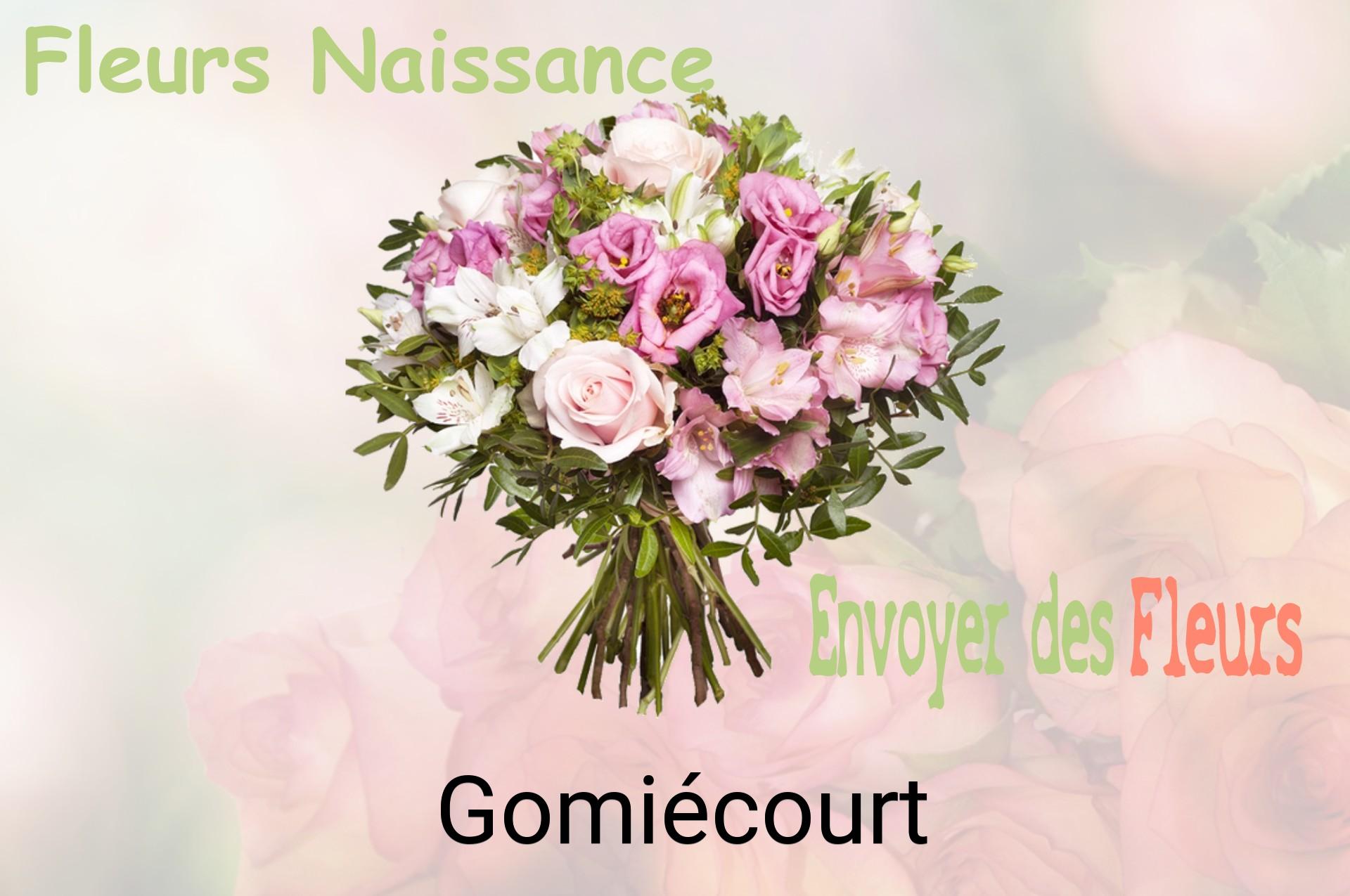Bouquet de fleurs de naissance livré à Gomiécourt